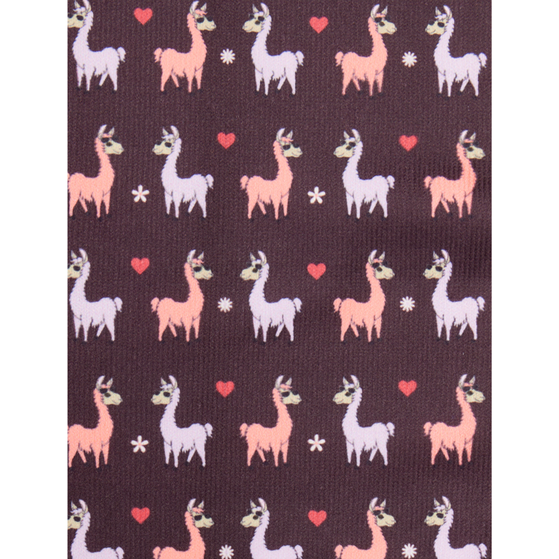 LeMieux Footsie Socks - Llamas Damson-1