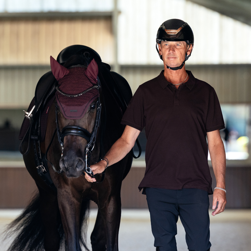 LeMieux Men's Classique Polo Shirt - Damson-4