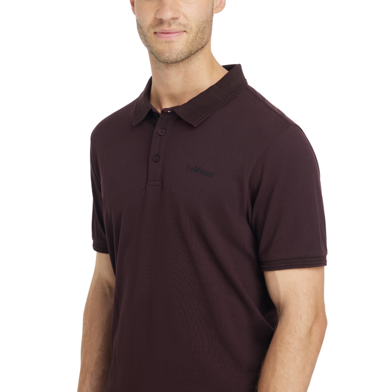LeMieux Men's Classique Polo Shirt - Damson-2