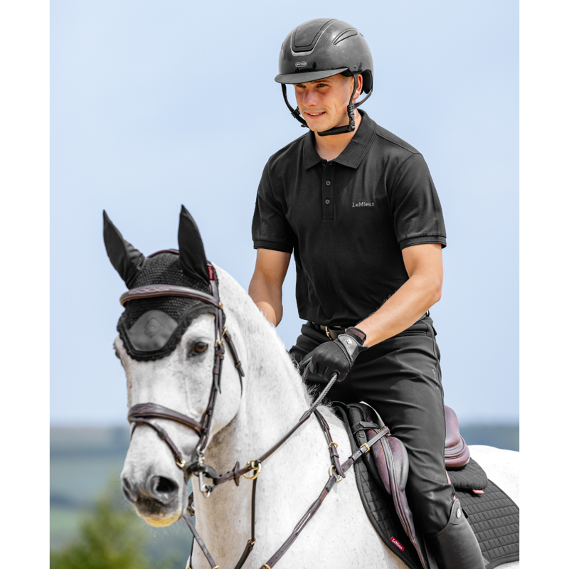LeMieux Men's Classique Polo Shirt - Black-5