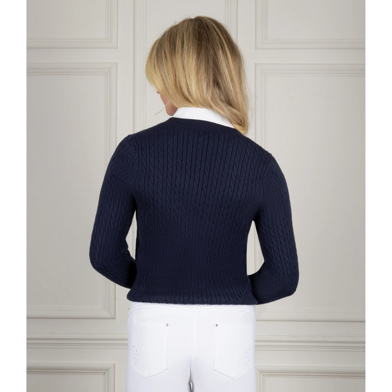 Coldstream Next Generation Clarkston Knitted V-Neck Jumper - Navy-1
