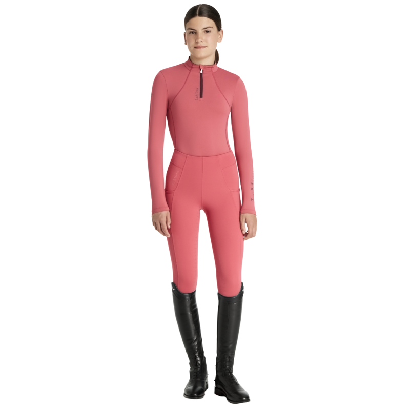 LeMieux Young Rider Classique Base Layer - Cranberry-3