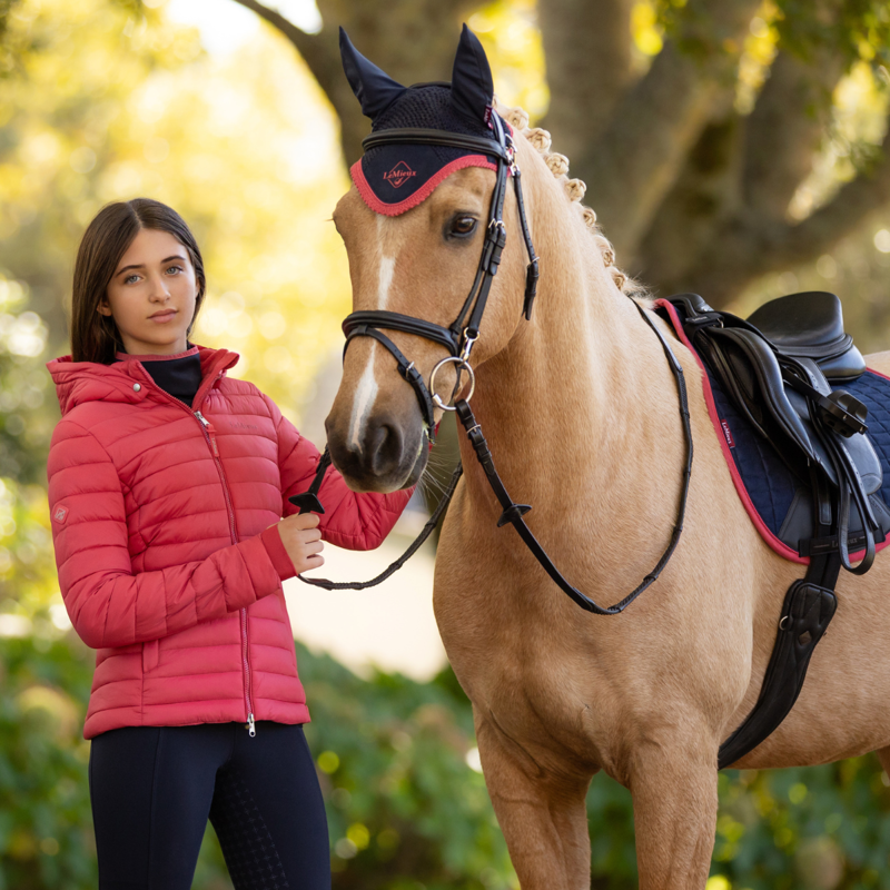 LeMieux Young Rider Ruby Puffer Jacket - Cranberry-9