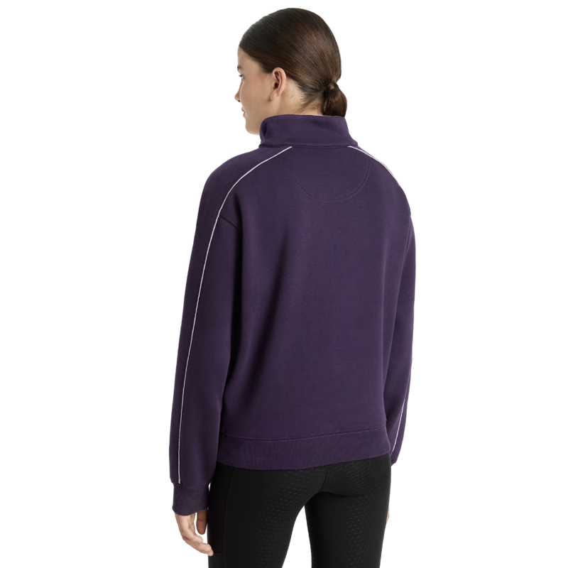 LeMieux Young Rider Kate Quarter Zip Sweat - Juniper/Lilac-1