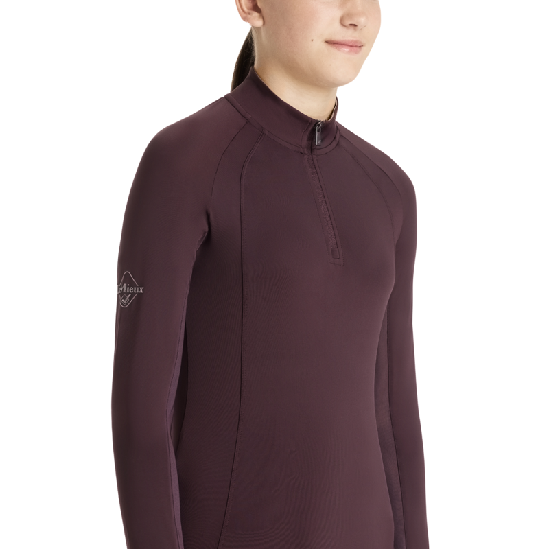 LeMieux Young Rider Hope Lightweight Base Layer - Damson-3
