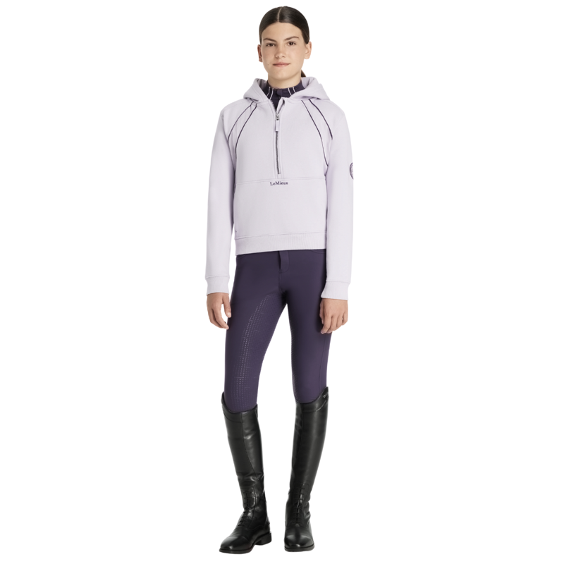 LeMieux Young Rider Hettie Half Zip Hoodie - Lilac-2