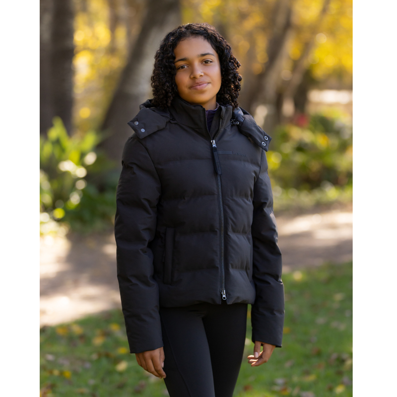 LeMieux Young Rider Daisy Waterproof Coat - Black-5