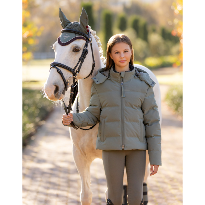 LeMieux Young Rider Daisy Waterproof Coat - Rosemary-6