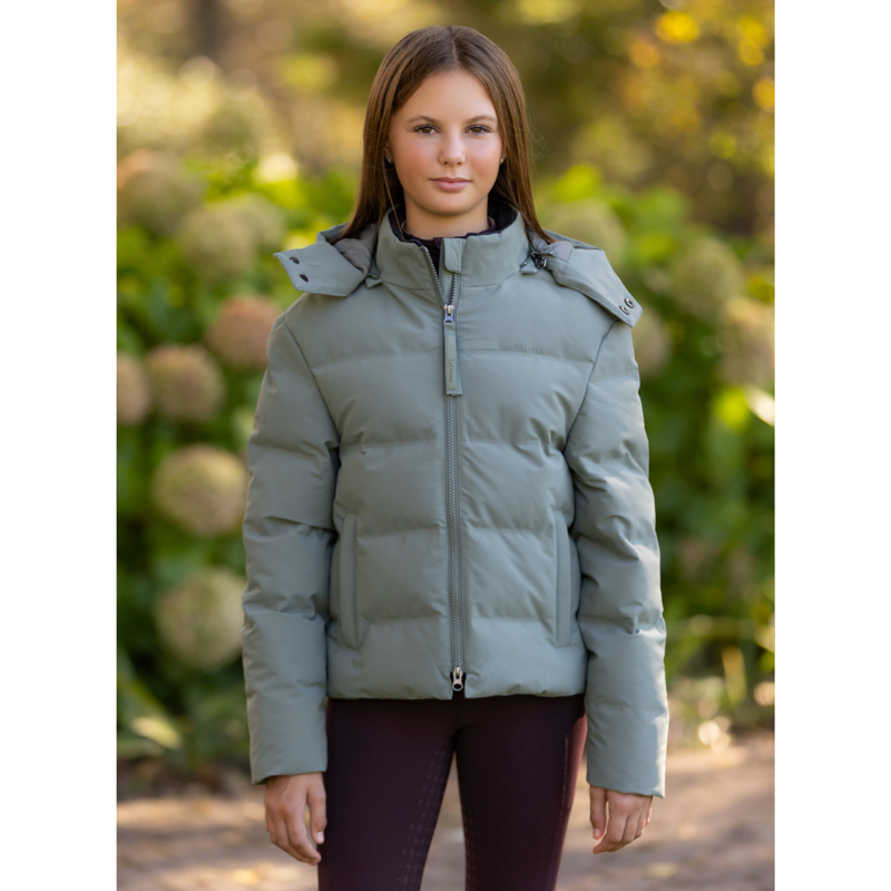 LeMieux Young Rider Daisy Waterproof Coat - Rosemary-4