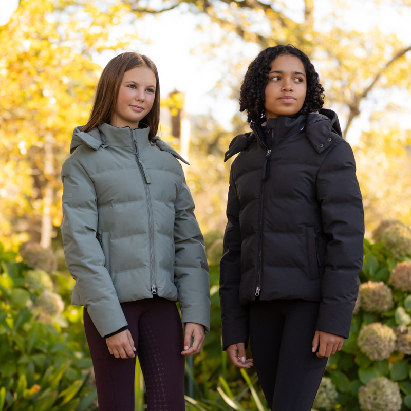 LeMieux Young Rider Daisy Waterproof Coat - Rosemary-7