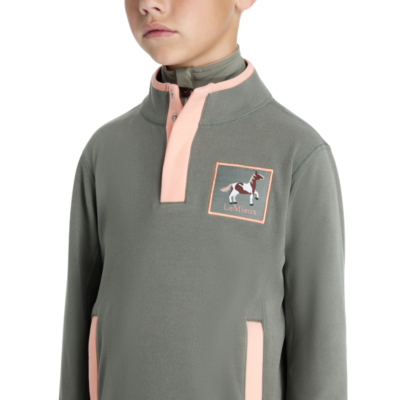 LeMieux Mini Mae Popper Fleece - Rosemary-2