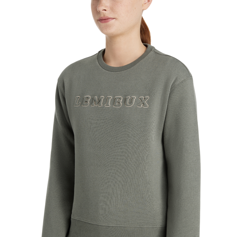 LeMieux Young Rider Carmen Crew Sweat - Rosemary-3