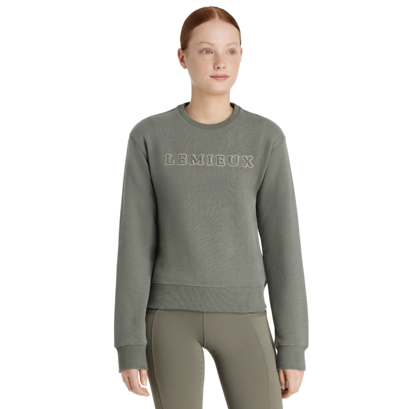 LeMieux Young Rider Carmen Crew Sweat - Rosemary-1