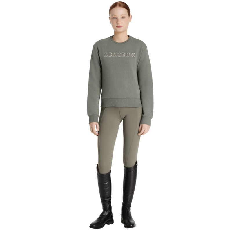 LeMieux Young Rider Carmen Crew Sweat - Rosemary-4