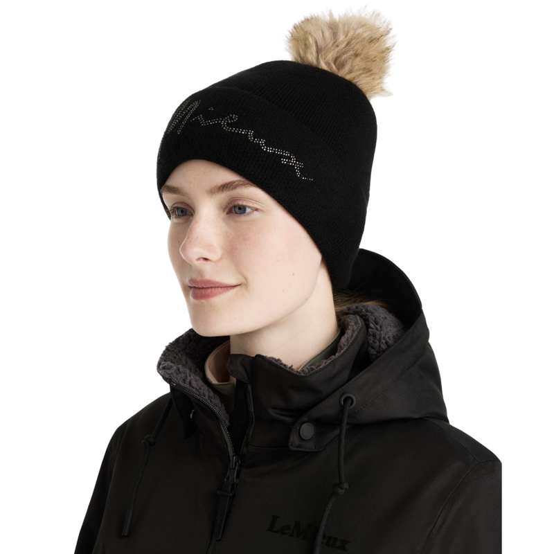 LeMieux Sparkle Beanie - Black-3