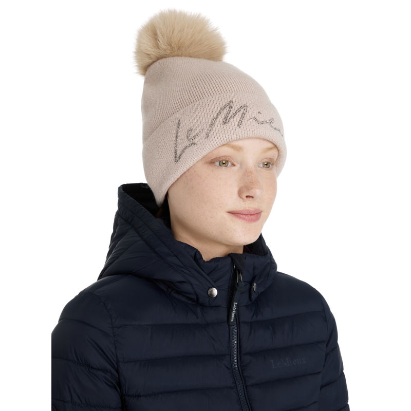LeMieux Sparkle Beanie - Stone-5
