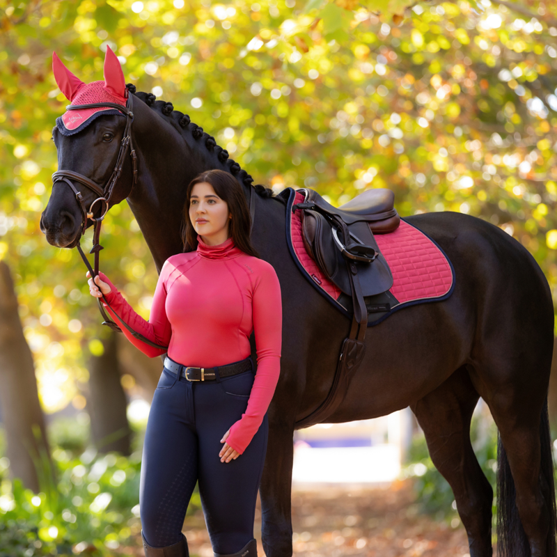 LeMieux Sara Snood Base Layer - Cranberry-5