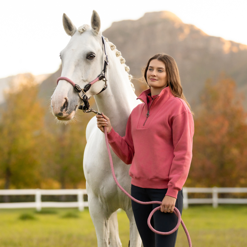 LeMieux Ropella Headcollar - Cranberry-2