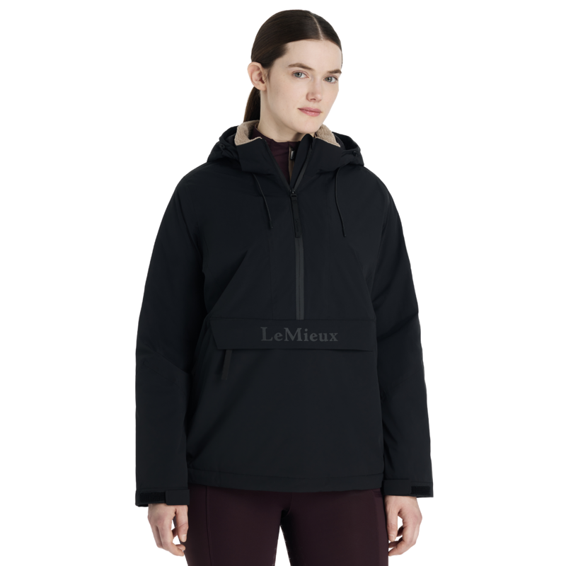 LeMieux Phoebe Half Zip Waterproof Anorak - Black-1