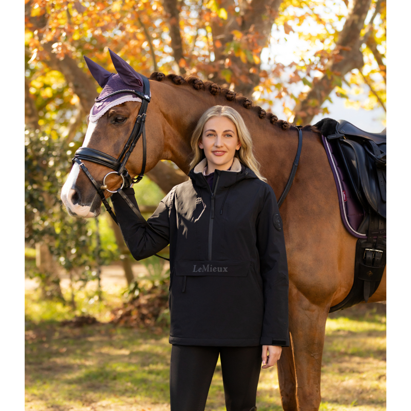 LeMieux Phoebe Half Zip Waterproof Anorak - Black-5