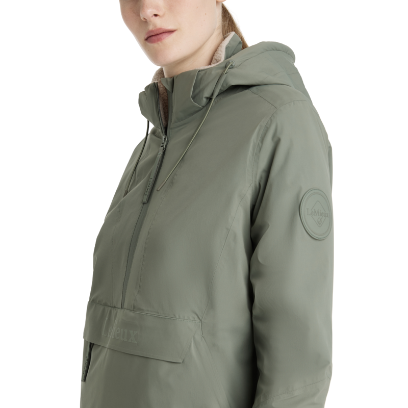 LeMieux Phoebe Half Zip Waterproof Anorak - Rosemary-4