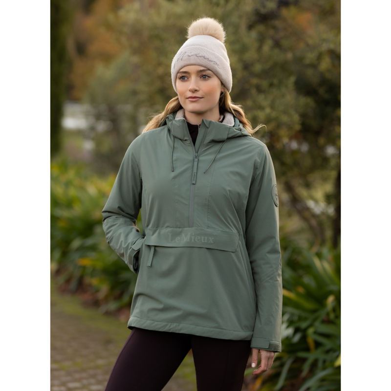 LeMieux Phoebe Half Zip Waterproof Anorak - Rosemary-6