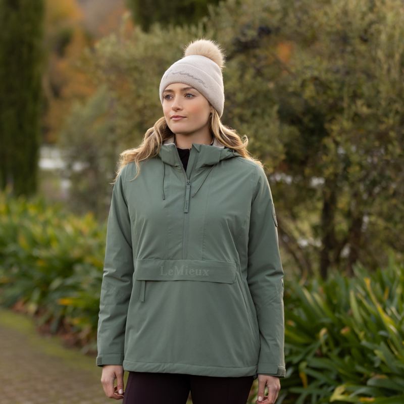 LeMieux Phoebe Half Zip Waterproof Anorak - Rosemary-5