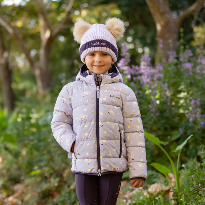 LeMieux Mini Printed Lilo Puffer Jacket - Lilac-8