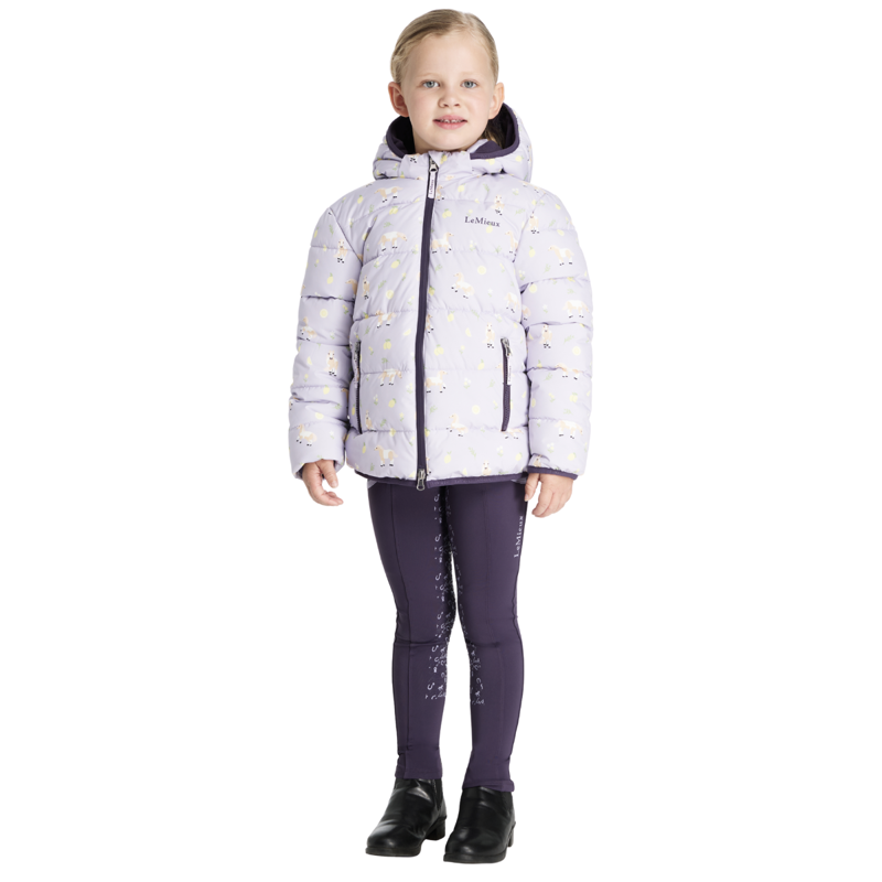 LeMieux Mini Printed Lilo Puffer Jacket - Lilac-4