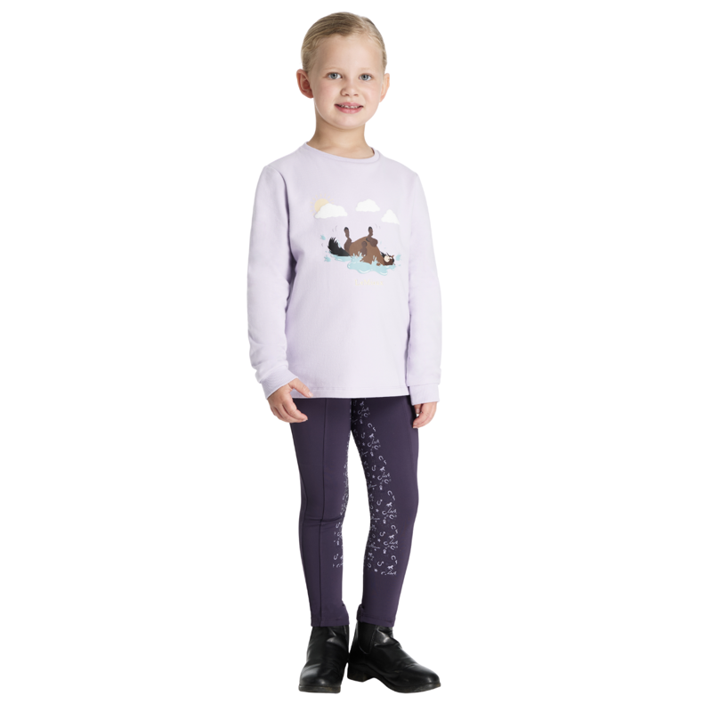 LeMieux Mini Poppy Long Sleeve Top - Lilac-4