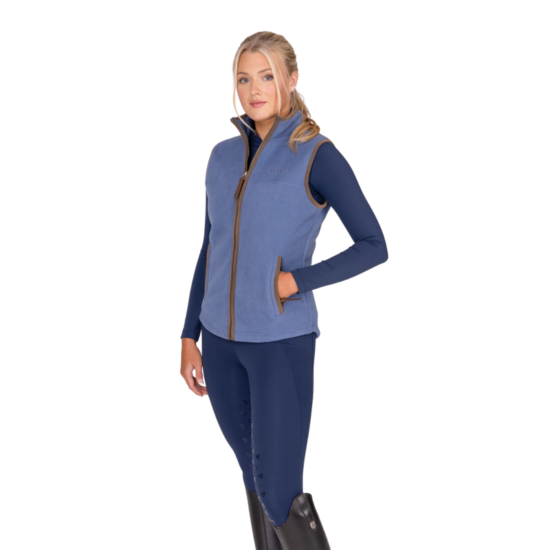 Aubrion Core Fleece Gilet - Blue-2