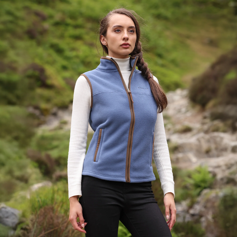 Aubrion Core Fleece Gilet - Blue-3