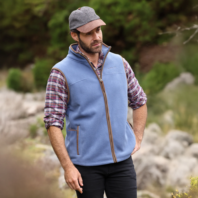 Aubrion Core Fleece Gilet - Blue-4