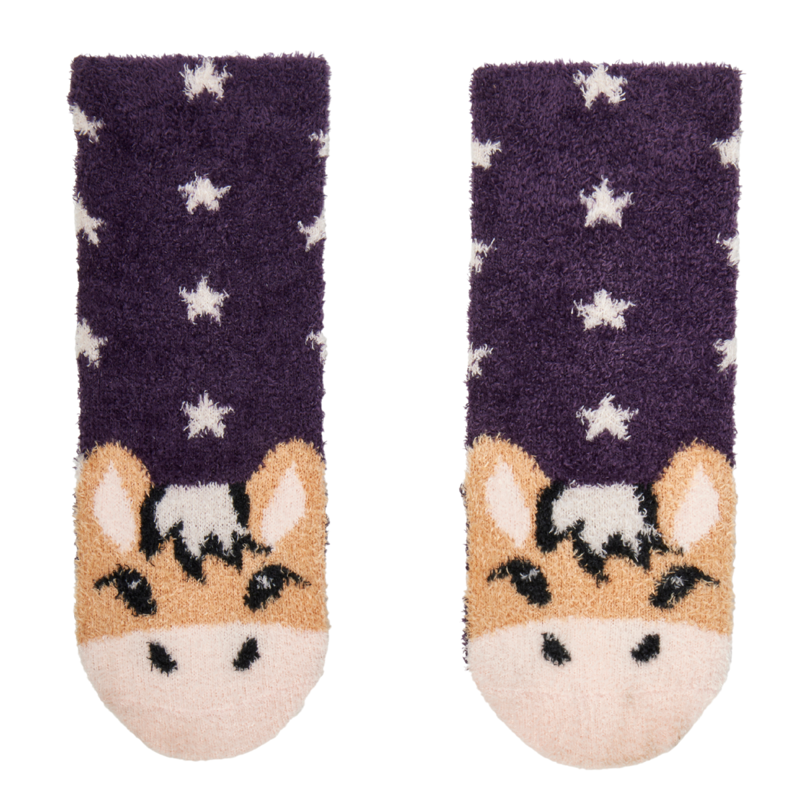 LeMieux Mini Fluffy Character Socks - Fjord Pony Juniper