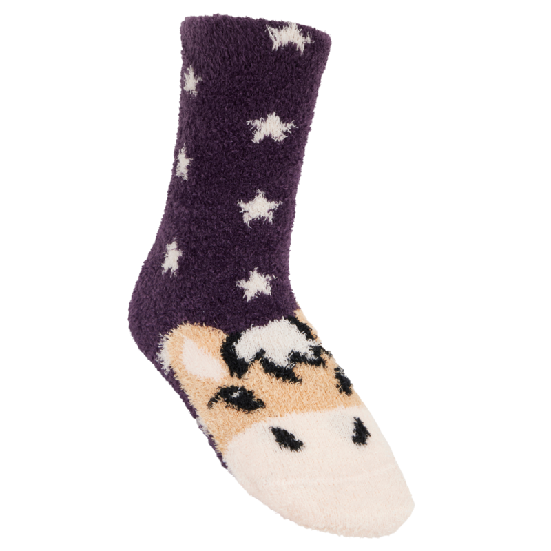LeMieux Mini Fluffy Character Socks - Fjord Pony Juniper-1
