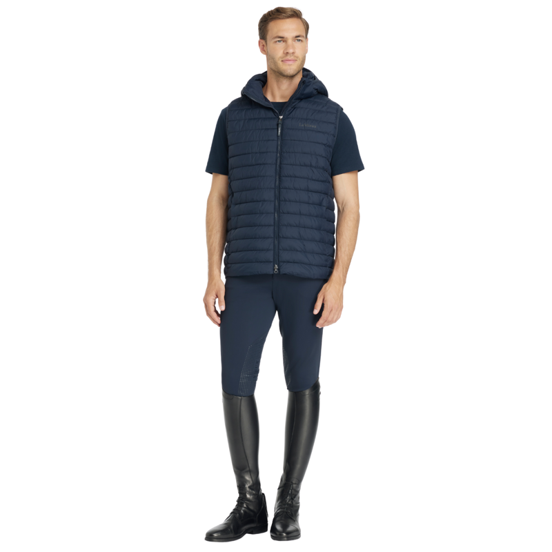 LeMieux Men's Hooded Puffer Gilet - Navy-4