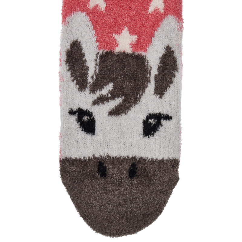LeMieux Fluffy Character Socks - Andalusian Cranberry-1