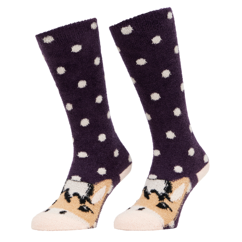 LeMieux Fluffy Character Socks - Fjord Juniper