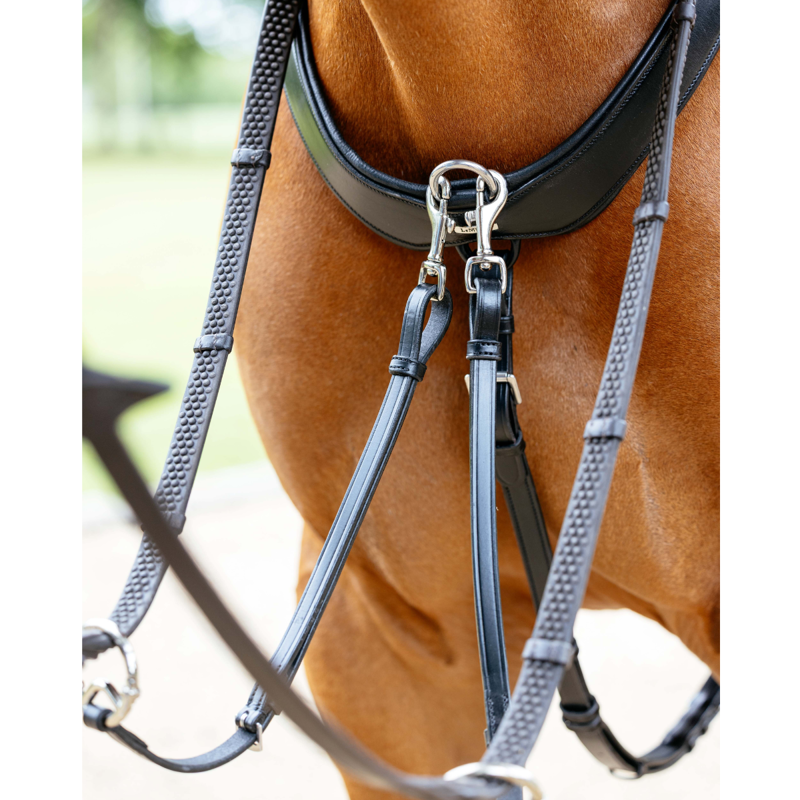 LeMieux Kudos Bridge Breastplate - Black-2