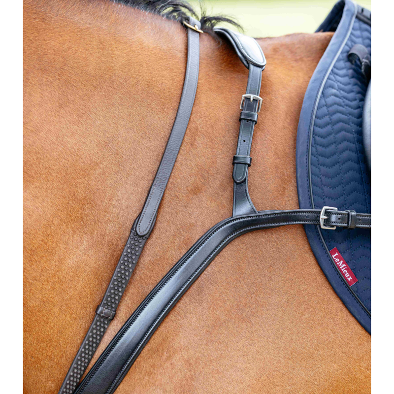 LeMieux Kudos Bridge Breastplate - Black-4