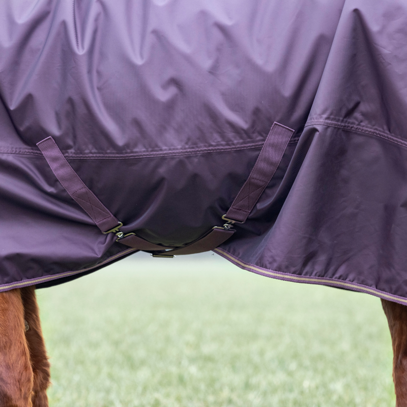 Shires Typhoon 100 Combo Turnout Rug - Black Cherry-2