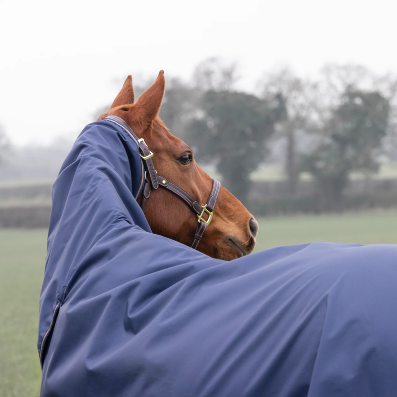 Shires Typhoon Lite Combo Turnout Rug - Navy-2