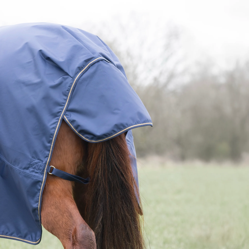 Shires Typhoon Lite Combo Turnout Rug - Navy-4