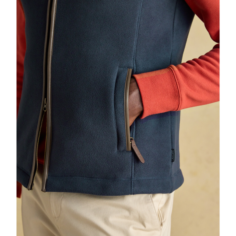 Joules Men's Heritage Fleece Gilet - Navy-3