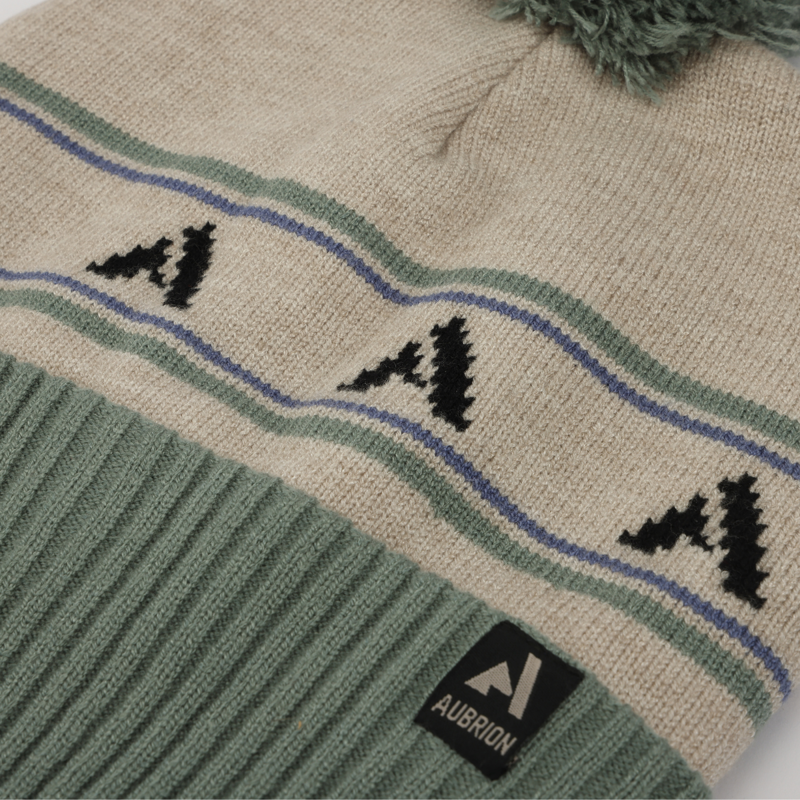 Aubrion React Bobble Hat - Sage/Sand-1