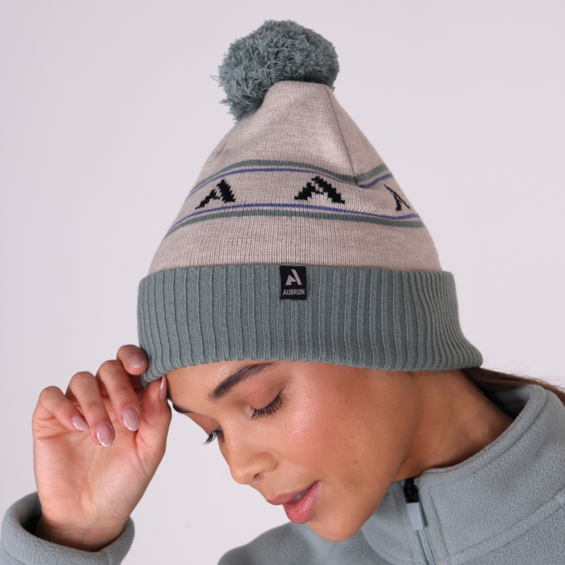 Aubrion React Bobble Hat - Sage/Sand-4