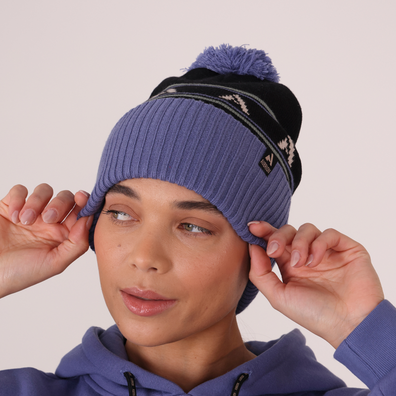 Aubrion React Bobble Hat - Sky/Shadow-4