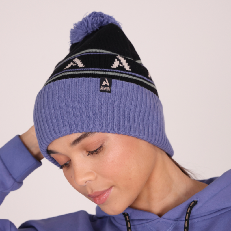 Aubrion React Bobble Hat - Sky/Shadow-3