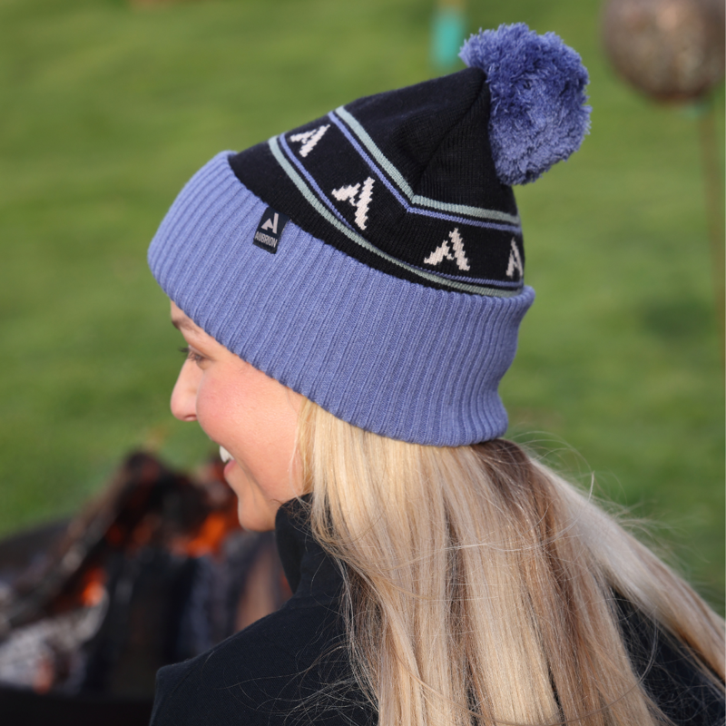 Aubrion React Bobble Hat - Sky/Shadow-7