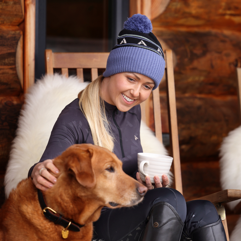 Aubrion React Bobble Hat - Sky/Shadow-6